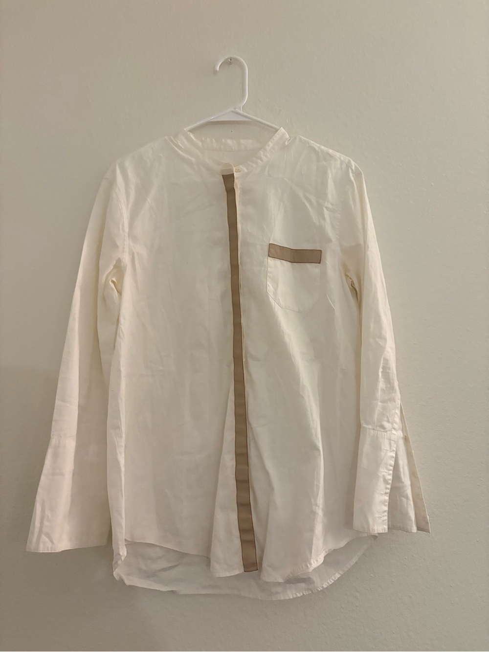 J.Crew White Cotton Button Down Shirt